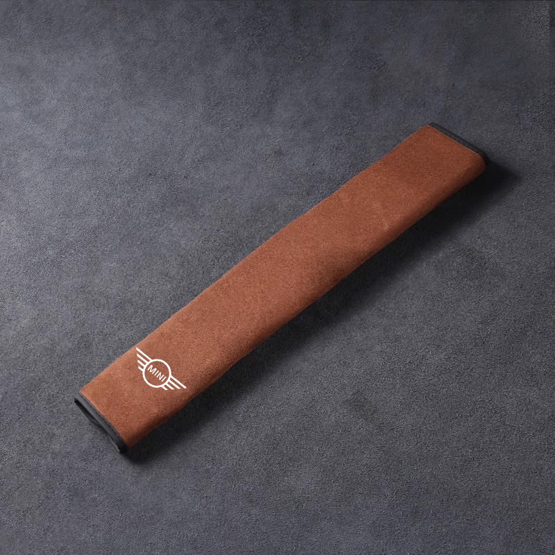 „SilkLeather“ saugos diržo užvalkalas – kaklo apsauga ir logotipo parinktis-LT