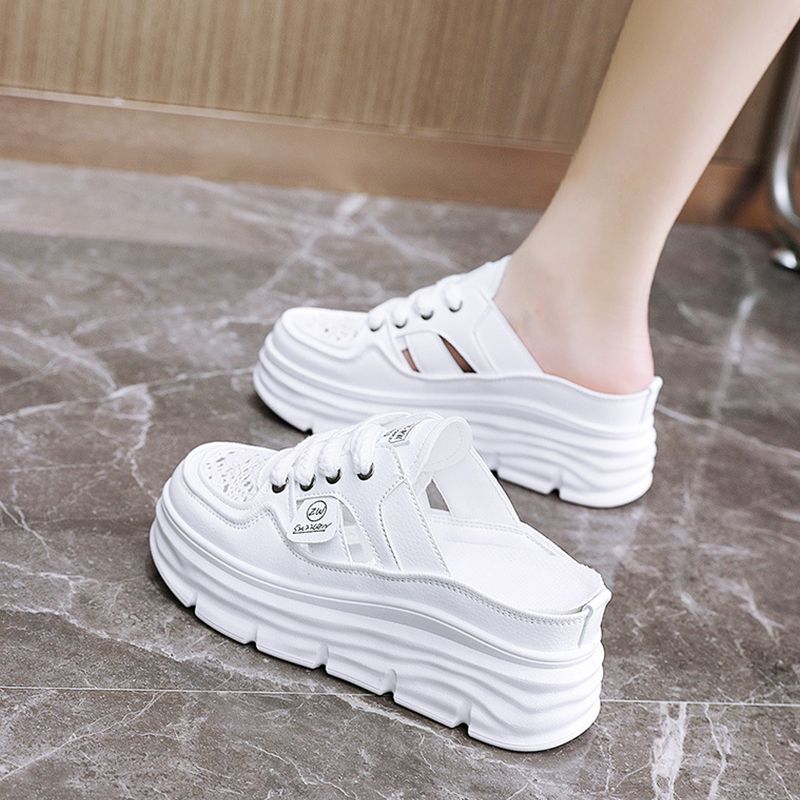 Ελαφρύ, αναπνεύσιμοι συμπαγές με χοντρές σόλες για γυναίκες-GR