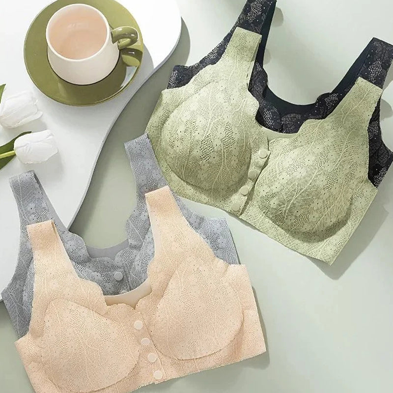 🩱 Seksiky, pohodlné a pohodlné pitsist plus-suuruses nööpidega rinnahodija