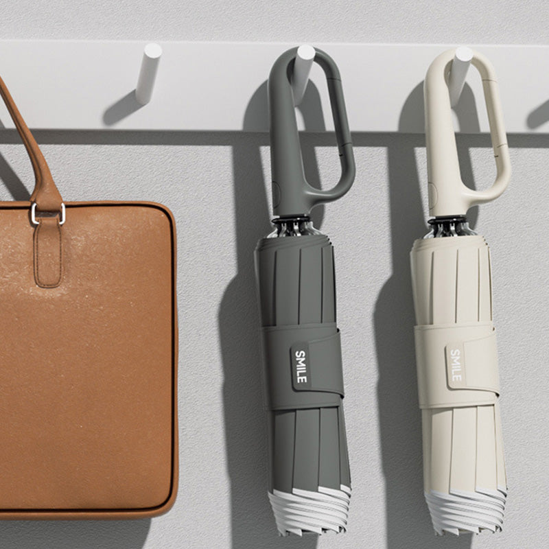 ☂️✨ Skėtis su šviesą atspindinčiomis juostomis! Atvirkštinis išsiplėtimas ir susitraukimas be vandens purslų, geras matomumas tamsoje-LT