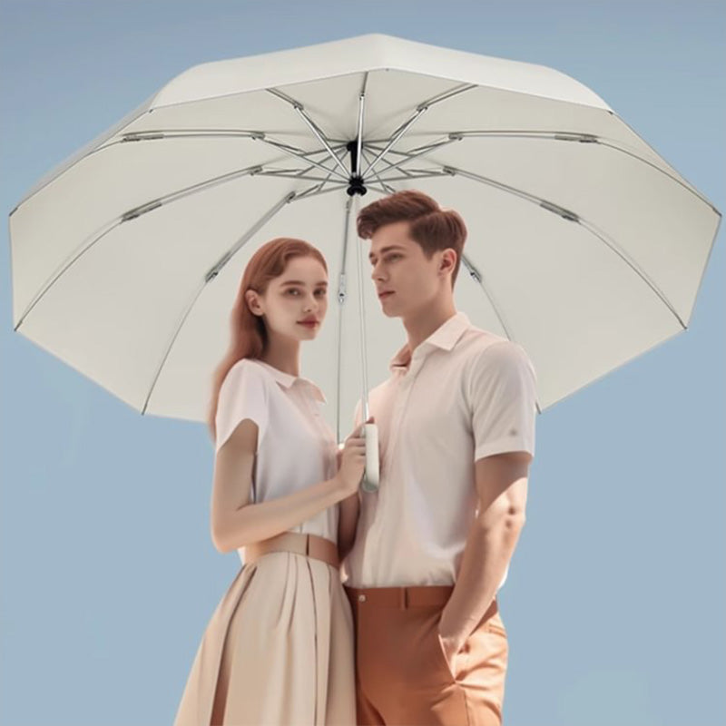 ☂️✨ Skėtis su šviesą atspindinčiomis juostomis! Atvirkštinis išsiplėtimas ir susitraukimas be vandens purslų, geras matomumas tamsoje-LT