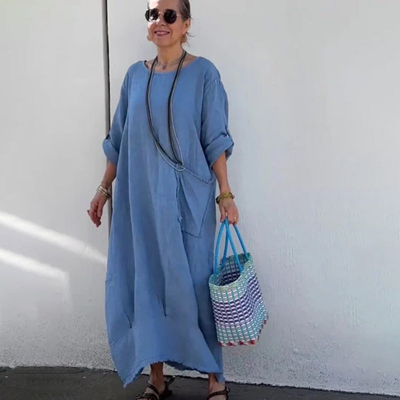 💕Μακρι δωρεάν από βαμβάκι και λινό-GR