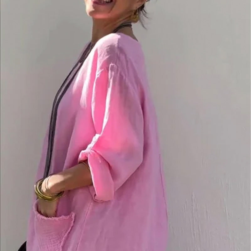 💕Μακρι δωρεάν από βαμβάκι και λινό-GR