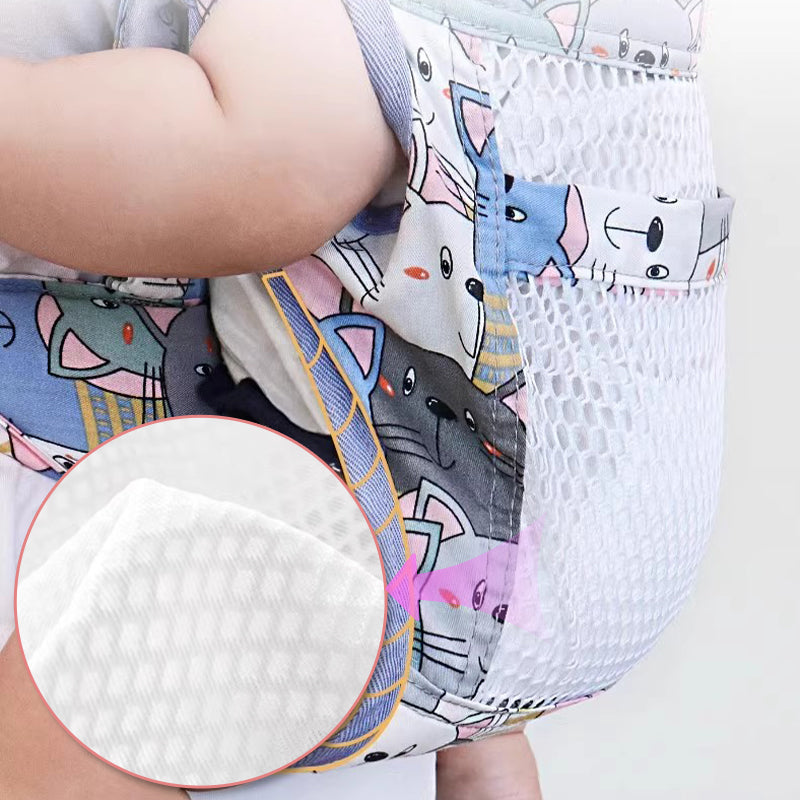 👶Daugiafunkcinė, ant krūtinės tvirtinama kūdikio nešioklė su dviem pečių dirželiais-LT