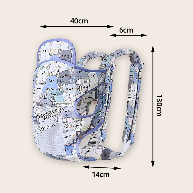 👶Daugiafunkcinė, ant krūtinės tvirtinama kūdikio nešioklė su dviem pečių dirželiais-LT