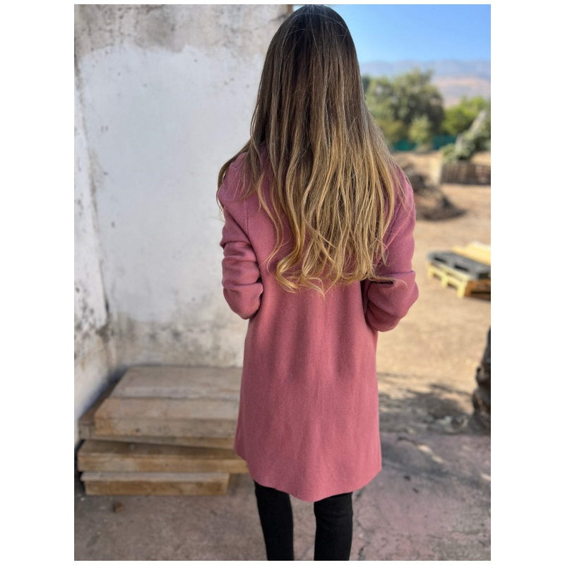 🎉Lapelový golier, ležérny sveter s dlhými rukávmi a otvoreným predným dielom-SK