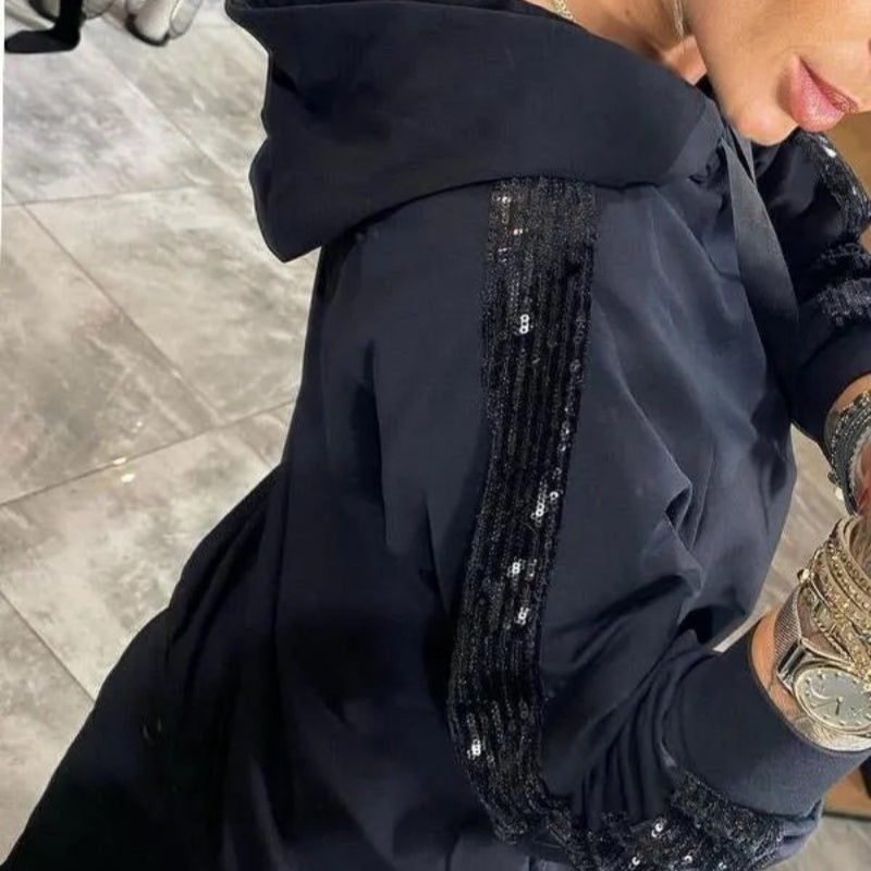 🌷Naujiena rudeniui✨Moteriška striukė su gobtuvu ＆ Kelnių 2 parti komplektas-LT