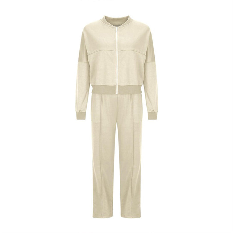 📦 Dámska dvojdielna súprava na zips s dlhým rukávom GR