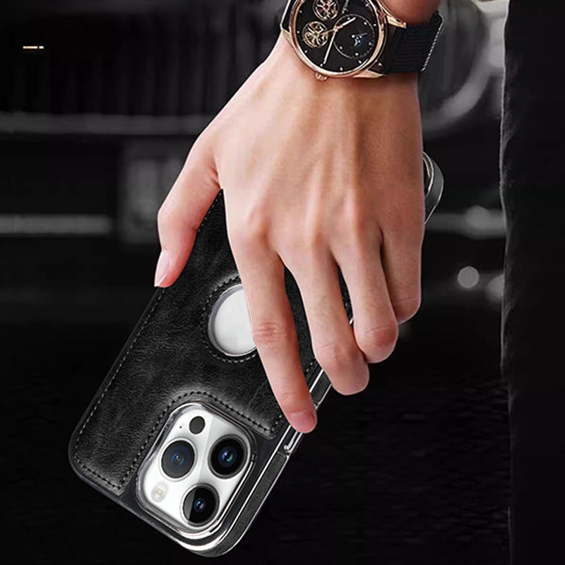 💢iPhone dėklas – prabangus odinis-LT