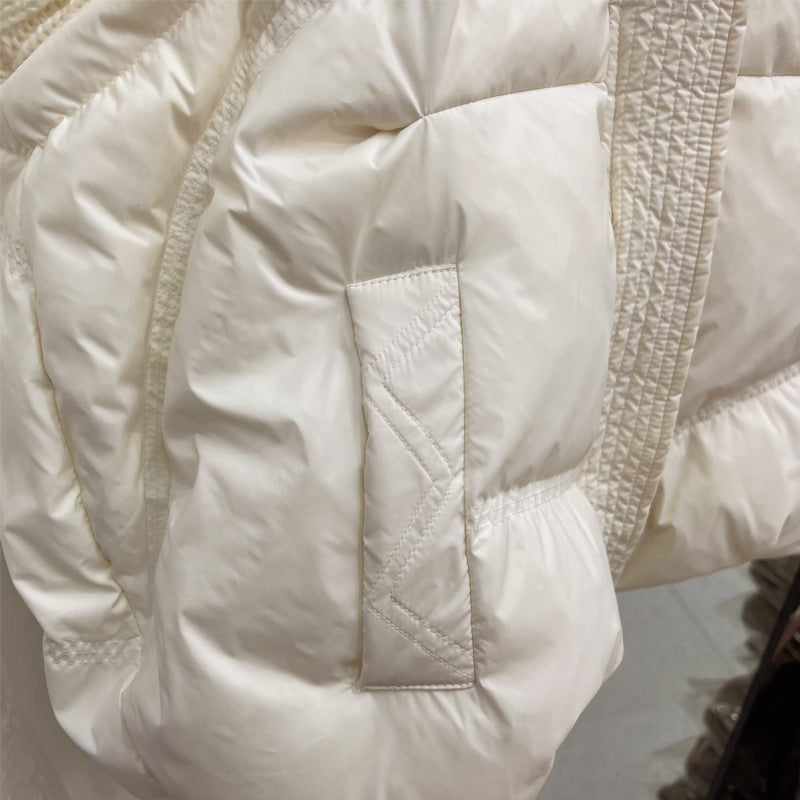 Dámska kačacia páperová pletená bunda bez rukávov-GR