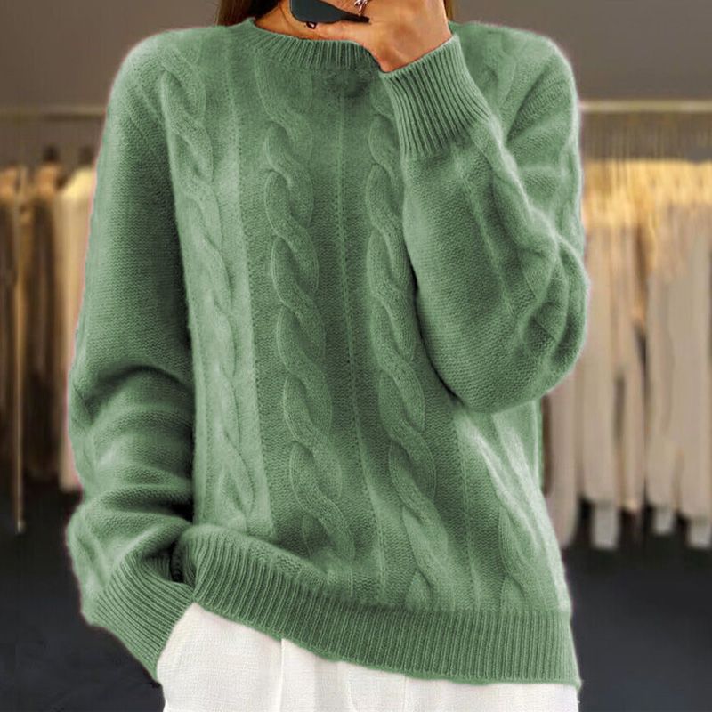 Ciepły sweter damski w stylu vintage