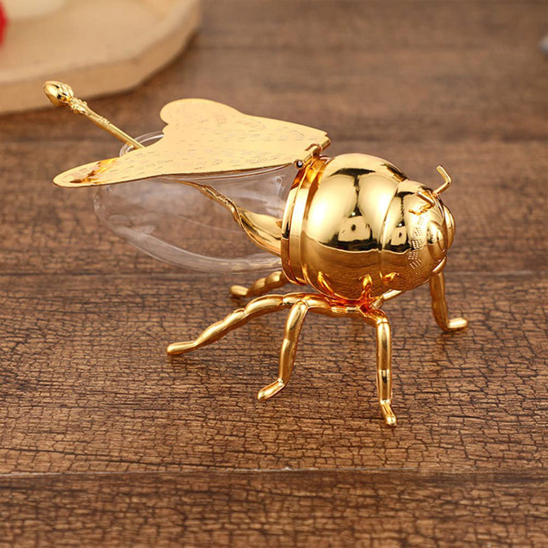 🍯Δημιουργικό ρετρό βάζο μελιού σε σχήμα μέλισσας-GR