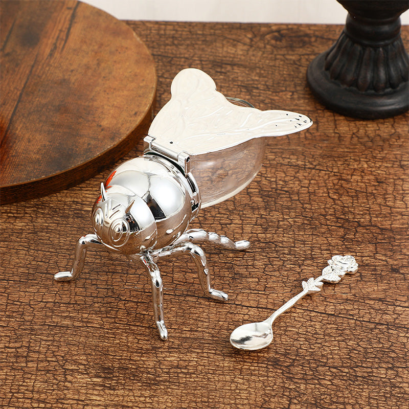 🍯Kūrybiškas bitės formos retro medaus indelis-LT