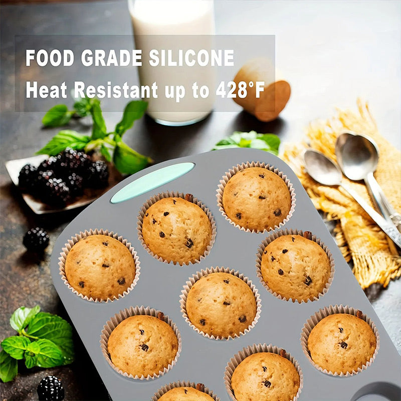 Σετ φόρμας κέικ σιλικόνης για εύκολο ψήσιμο-GR