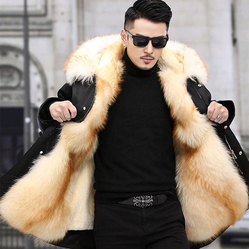 【M-3XL】🔥Męski płaszcz ze sztucznej norek