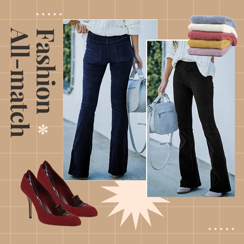 Itin plonos velvetinės elastinės kelnės aku liemeniu-LT