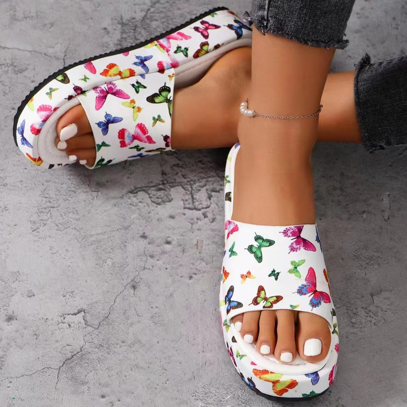 Protišmykové papuče na platforme absorbujúce pot-SK