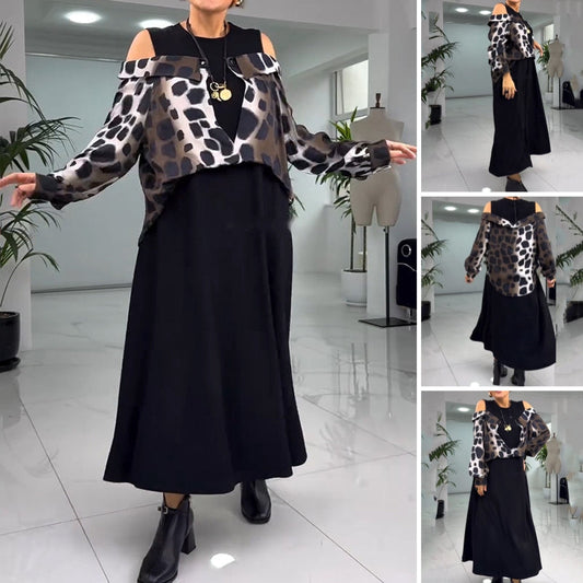 💐2025 Αποκλειστικό στράπλες δωρεάς με λεοπάρ στάμπα【S-4XL】-GR