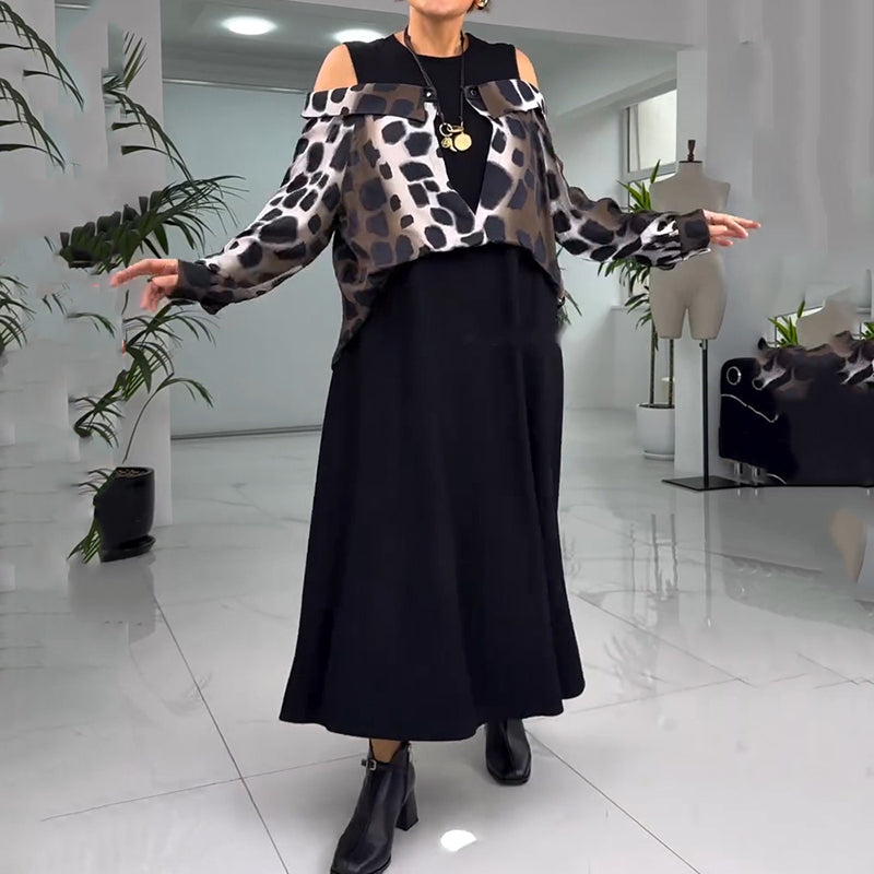 💐2025 Αποκλειστικό στράπλες δωρεάς με λεοπάρ στάμπα【S-4XL】-GR