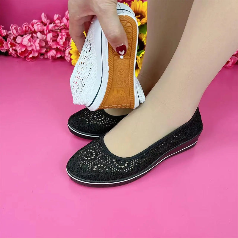 Kvėpuojantys, neslystantys moteriški batai su platforma-LT