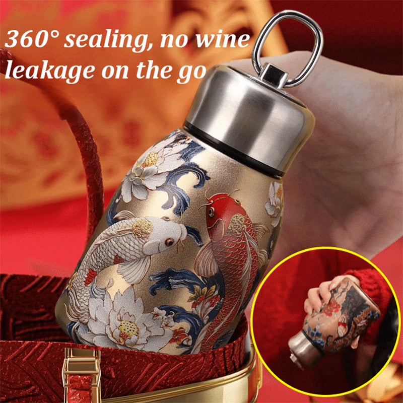 Κομψό και φορητό μονωμένο μπουκάλι νερού-GR