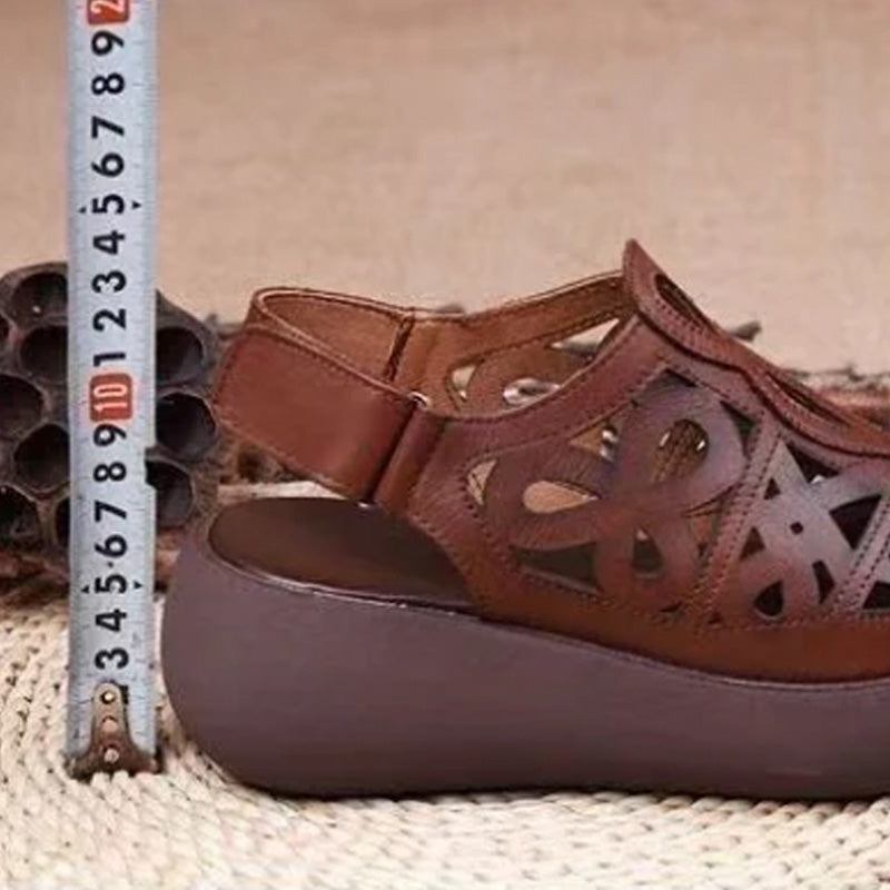 Γυναικείο ελαφρύ casual ретро сандалия-GR