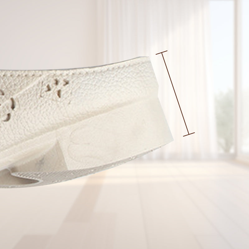 Γυναικείες παντόφλες με χαμηλό τακούνι και στρογγυλή κεφαλή, σκαλιστά λουλούδια - LT