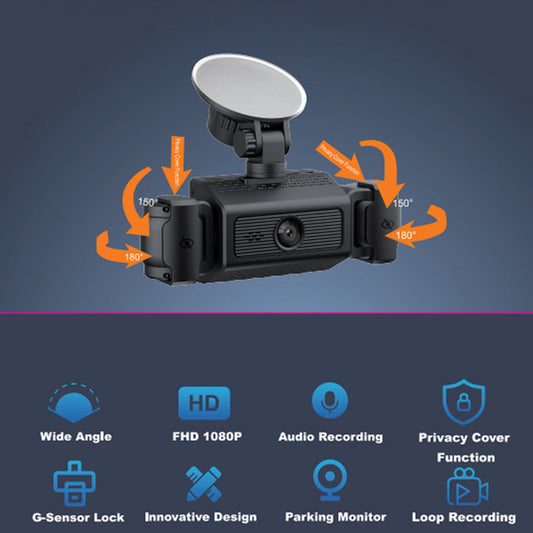 🔥Κάμερα αυτοκινήτου HD 4 καναλιών με νυχτερινή όραση-LT