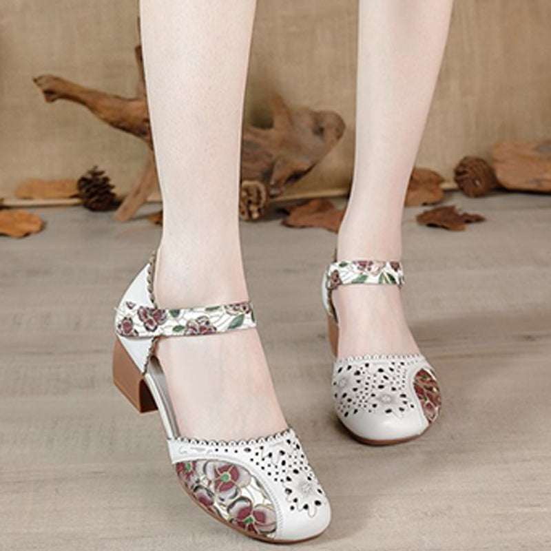 Άνετα γυναικεία σανδάλια σε vintage στυλ - LT