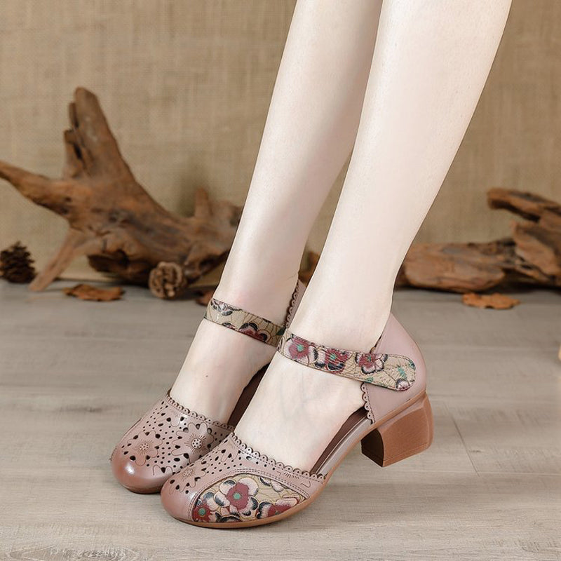 Άνετα γυναικεία σανδάλια σε vintage στυλ - LT