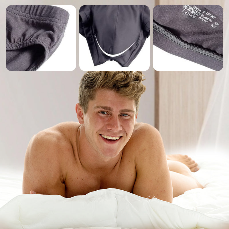 🩲Ανδρικά παντελόνια που αναπνέουν σε μονόχρωμο με χαμηλό άνοδο-GR