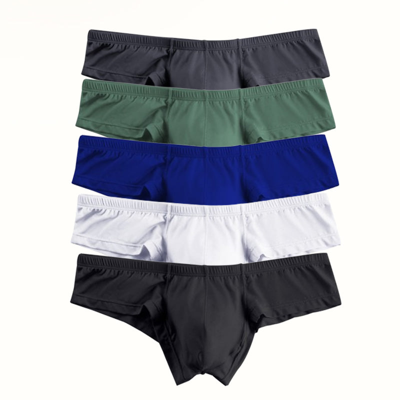 🩲Ανδρικά παντελόνια που αναπνέουν σε μονόχρωμο με χαμηλό άνοδο-GR