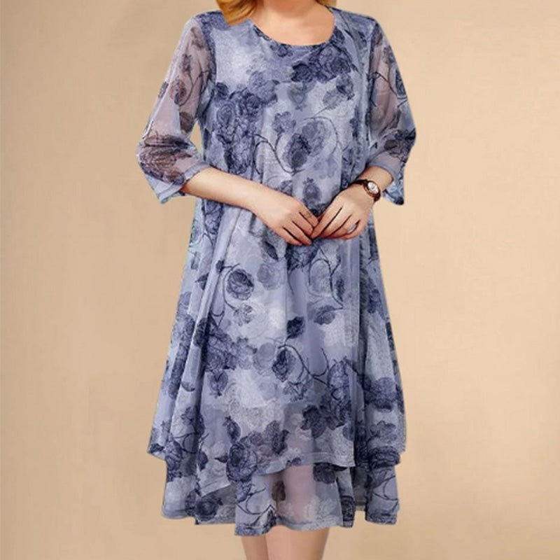 🌺Κομψά, χαλαρά φορέματα από σιφόν σε μεγάλα μεγέθη-GR