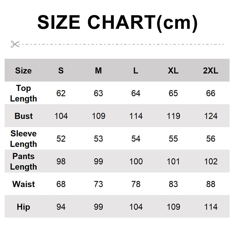 💕Γυναικείο σετ σαλονιού 2 τεμαχίων με μακριά μανίκια-LT