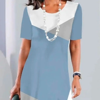 Moteriška Colorblock klostuota suknelė-LT