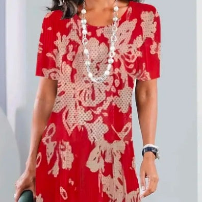 Moteriška Colorblock klostuota suknelė-LT