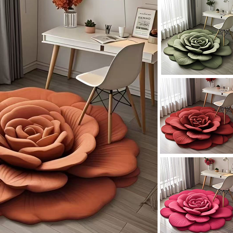 🔥 Oferta especial 🌺 Alfombra de suelo de tierra de diatomeas con diseño floral-ES