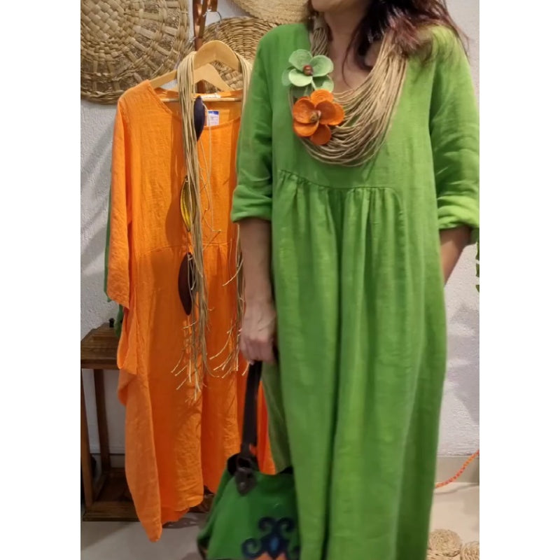 💖Περιορισμένη έκπτωση 20% ΕΚΠΤΩΣΗ💖Γυναικείο μακρυμάνικο λινό δωμένος Boho-GR