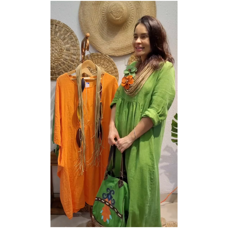 💖Ribotas išpardavimas su 20% NUOLAIDA💖Boho lininė suknelė ilgomis rankovėmis moterims-LT