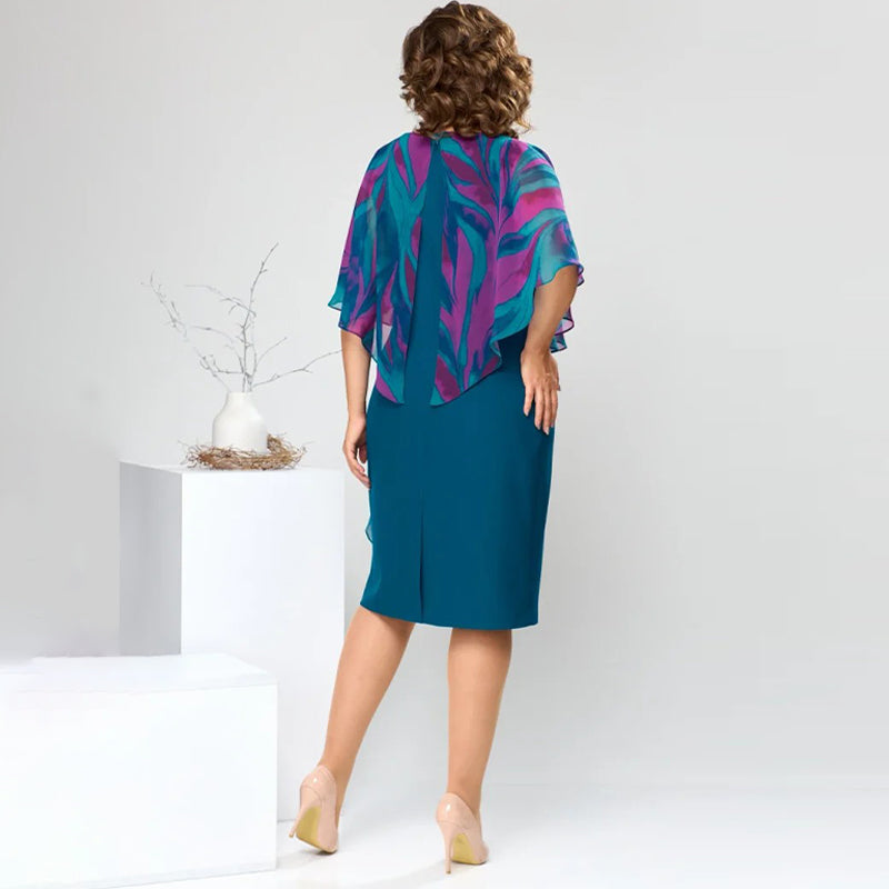 💝Elegantiška moteriška šifono suknelė-LT