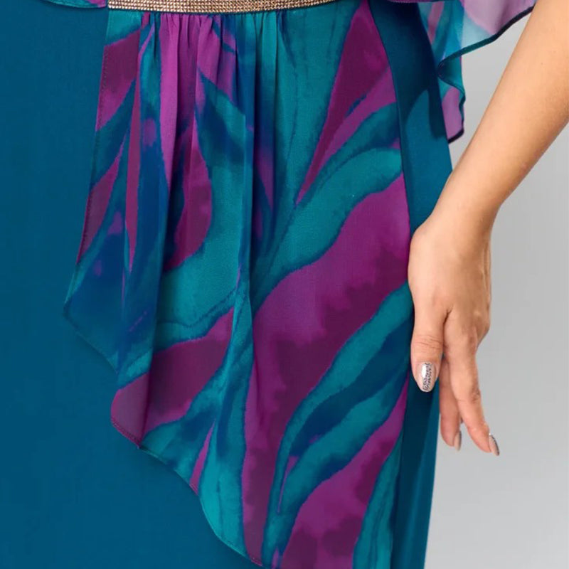 💝Elegantiška moteriška šifono suknelė-LT