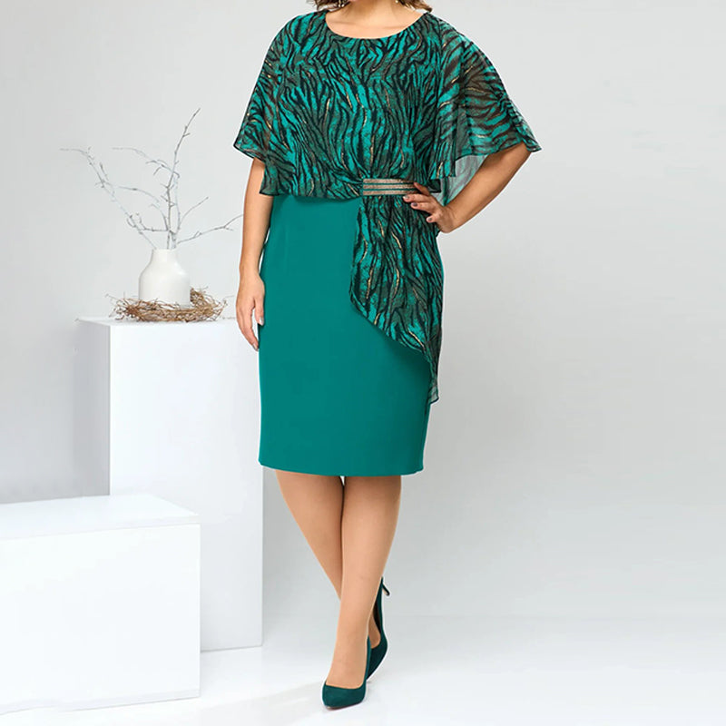 💝Elegantiška moteriška šifono suknelė-LT