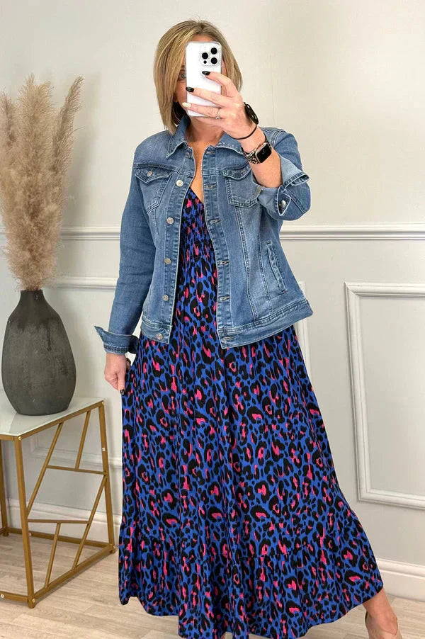 💥🔥Πλιέ φόρεμα με λεοπάρ μοτίβο-GR