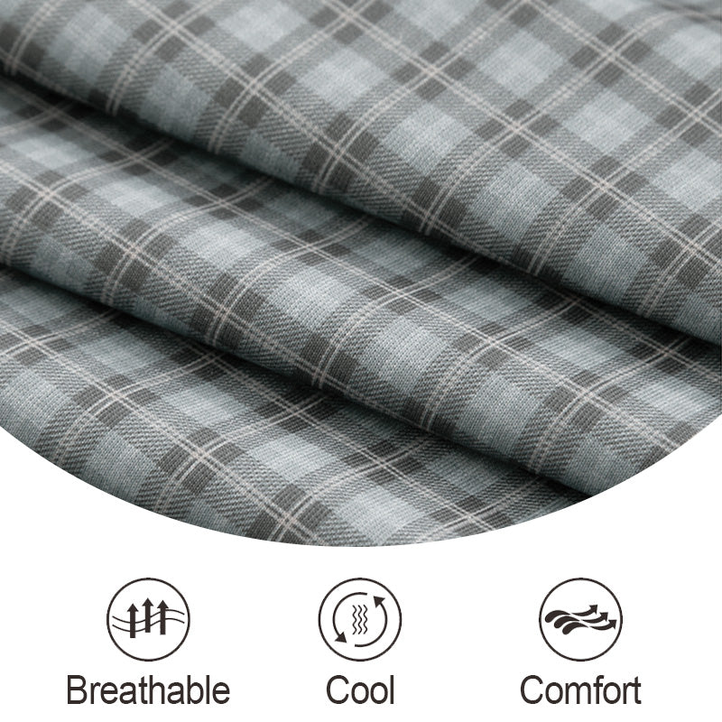 🍃Vyriški laisvalaikio trumpomis rankovėmis languoti marškiniai-LT