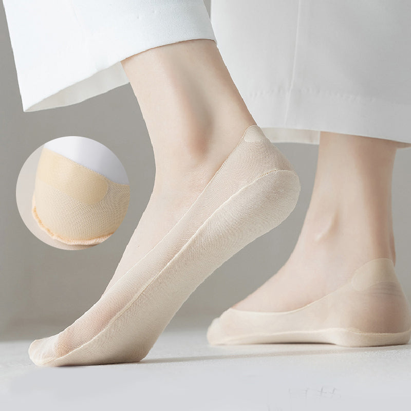 🔥Vasaros išpardavimas 🔥 Moteriškos permatomo tinklelio žemo kirpimo nematomos tinklelio kojinės-LT