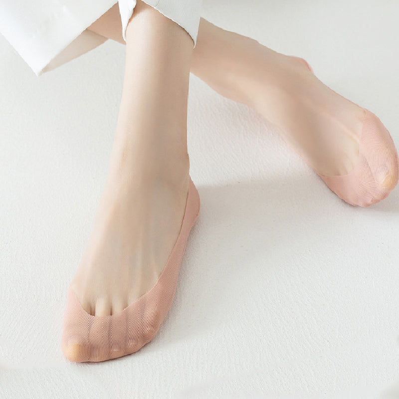 🔥Vasaros išpardavimas 🔥 Moteriškos permatomo tinklelio žemo kirpimo nematomos tinklelio kojinės-LT