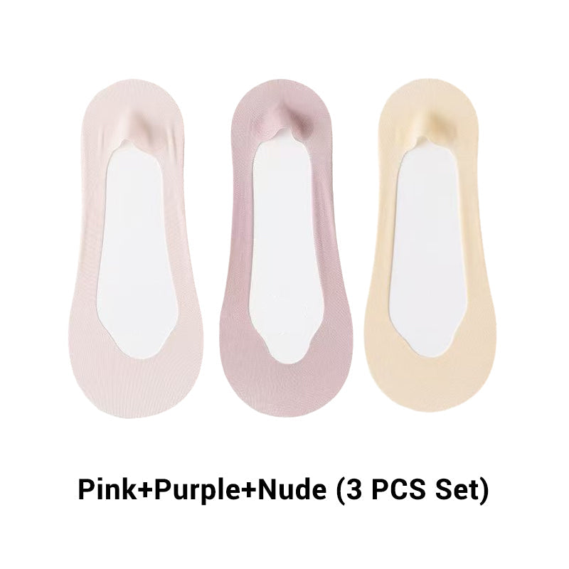 🔥Καλοκαιρινές Εκπτώσεις 🔥 Γυναικείες Διαφανείς Κάλτσες με Χαμηλό Κόψιμο και Αόρατο Δίχτυ-GR