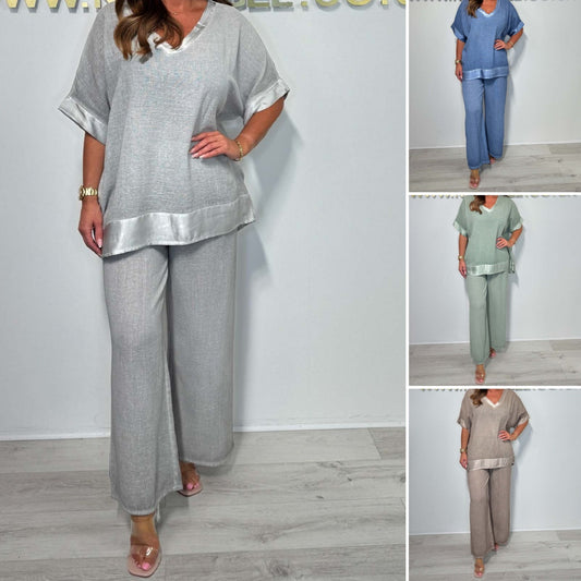 🌷💗Laikinis dviejų dalių komplektas su V formos iškirpte-LT