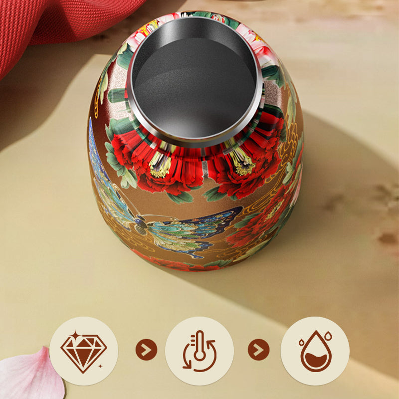 🧉Vintažinis nešiojamas išmanusis izoliuotas puodelis-LT