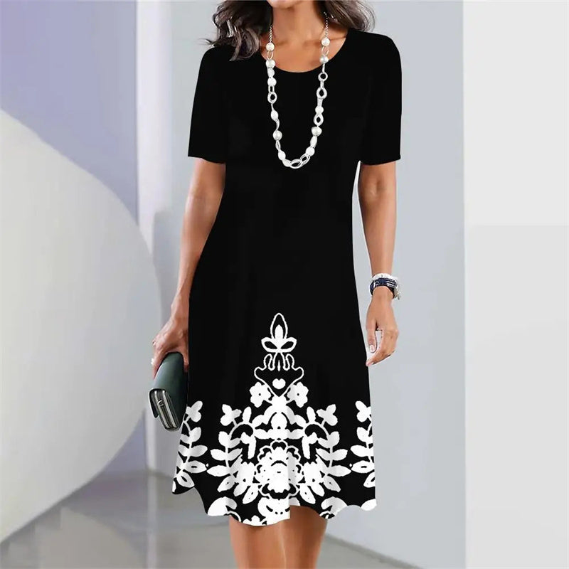 Γυναικείο φόρεμα μίντι σε γραμμή Α-GR